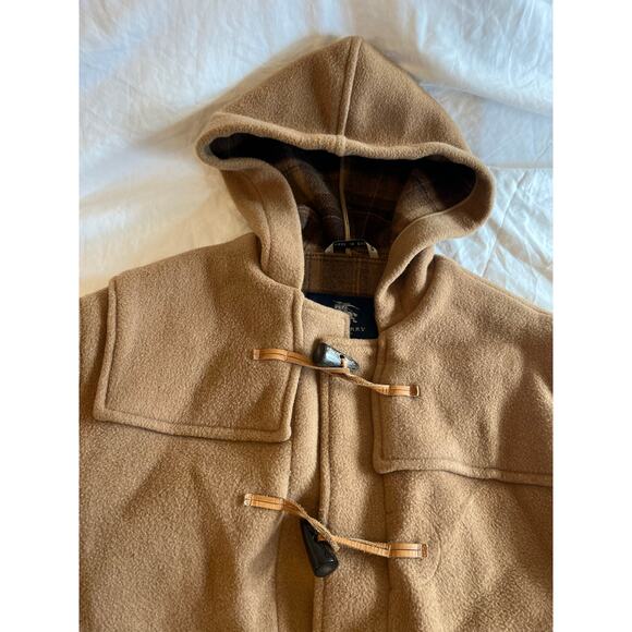 Burberry London Duffle Coat XS Camel Wool Toggle Hooded Made in England Vtg - Picture 6 of 16
